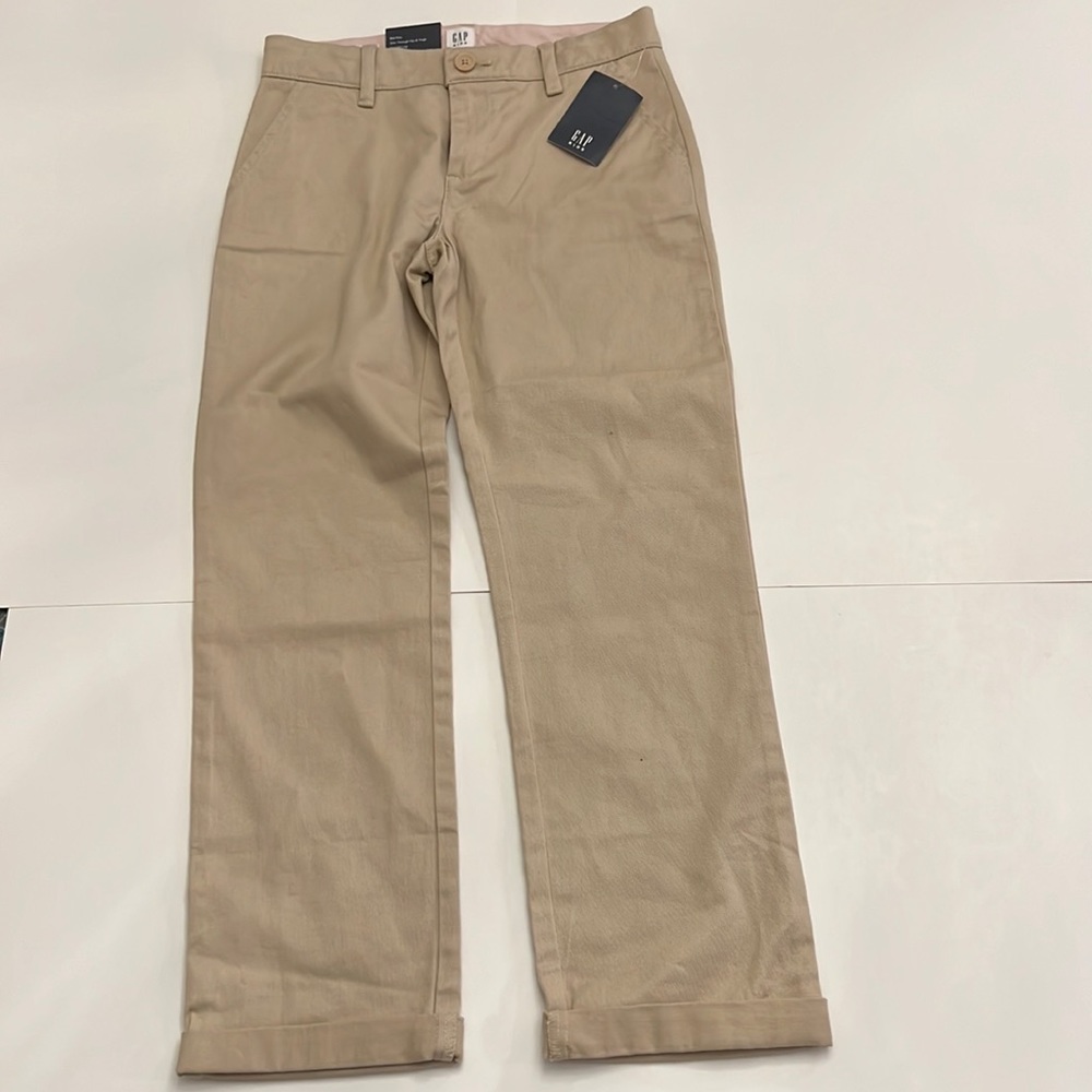 Gap kids pants; brand new; size 8; straight cut; adjustable waist